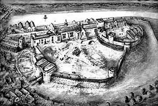 chester castle from above