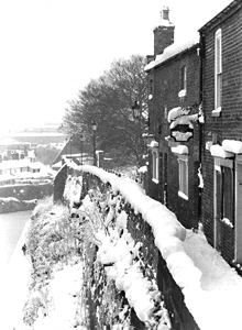 north wall in the snow