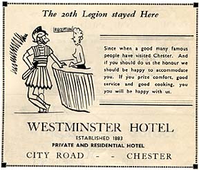 westminster hotel advert 1955