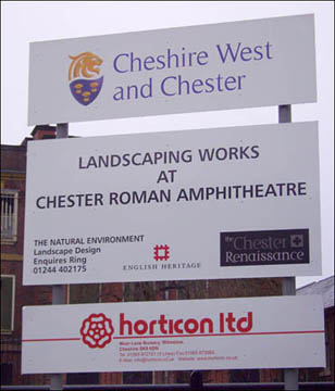 amphitheatre works sign