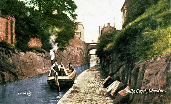 chester canal postcard 1910