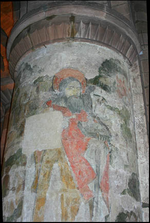 painting of Christ in St John's church