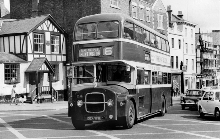 bus outside red lion