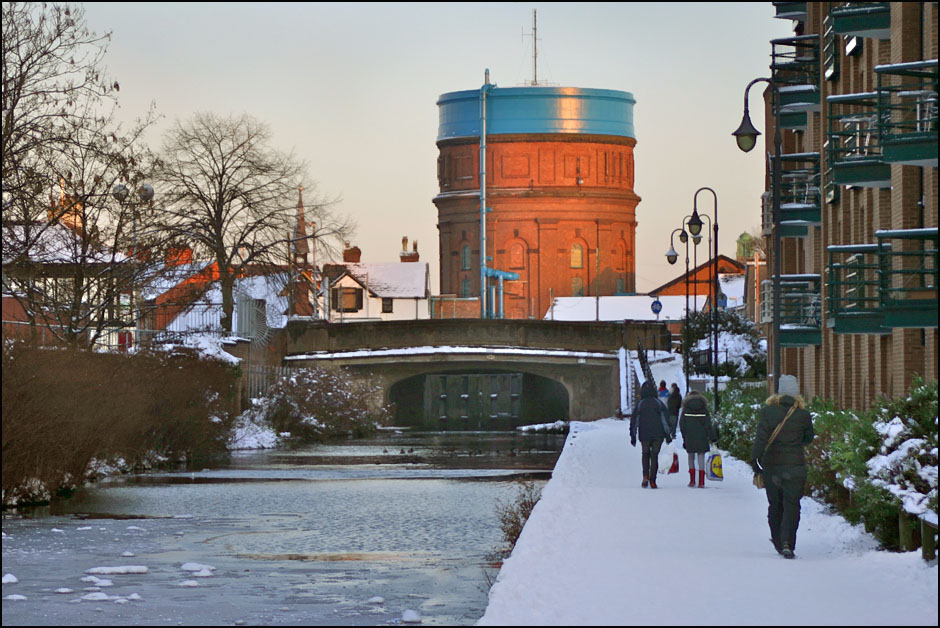 canal and watertower