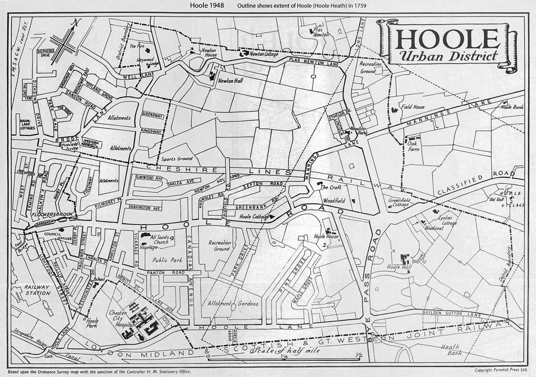 map of Hoole 1948