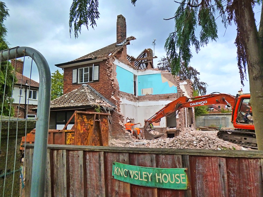 demolition of knowsley house 2014