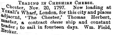 cheese ship advertisment