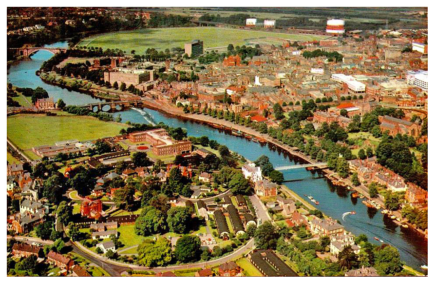 aerial view of Chester