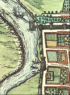 detail of braun map of watergate