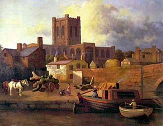 painting of cathedral