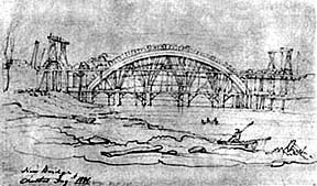 construction of grosvenor bridge