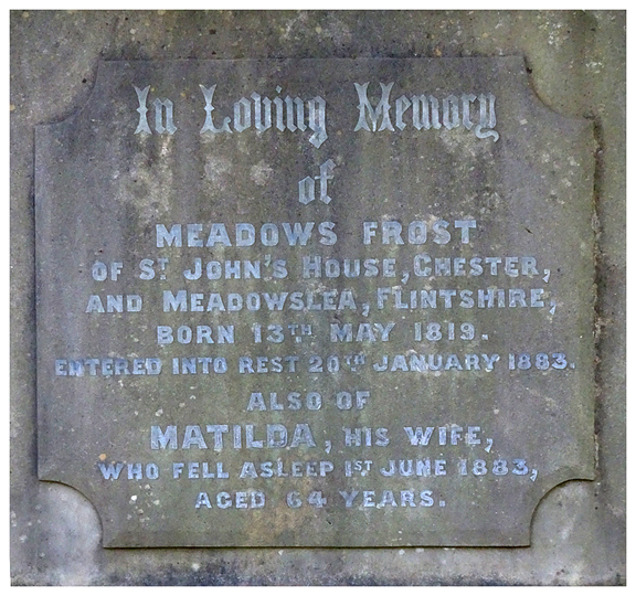 Meadows Frost inscription