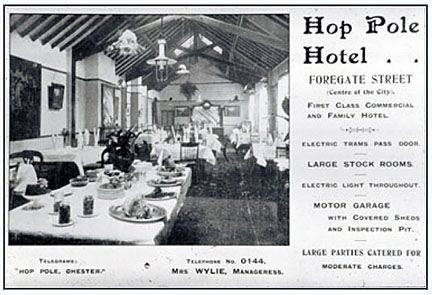 hop pole hotel advert