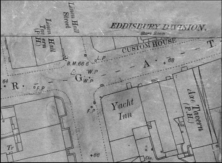 old map of linenhall street area