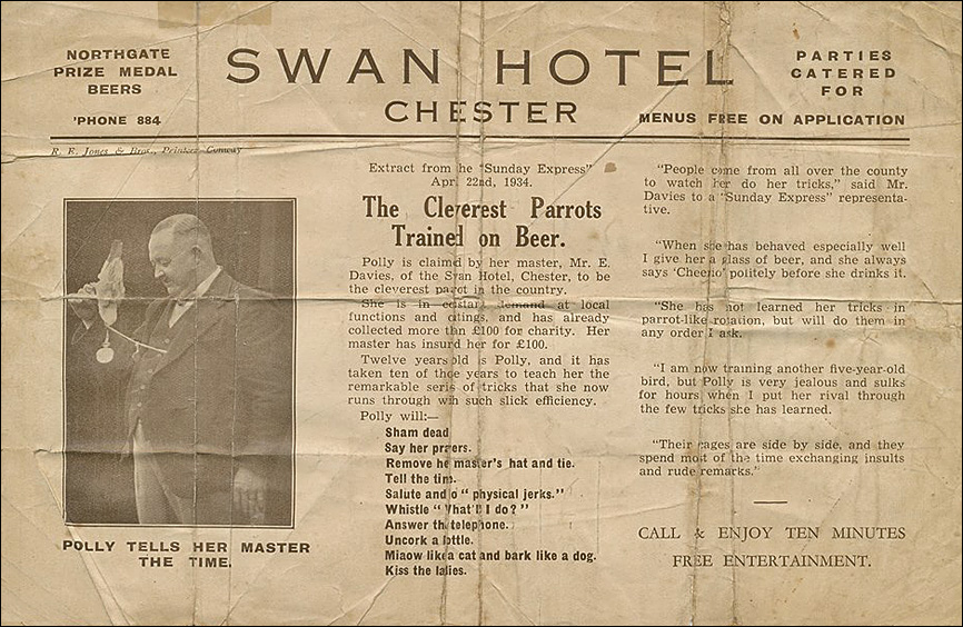 article about parrots 1945