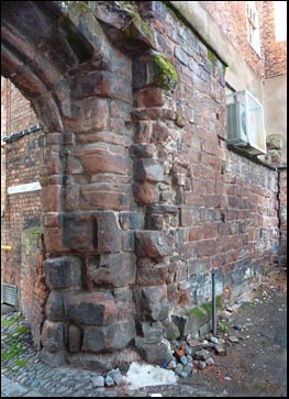 remains of abbey wall