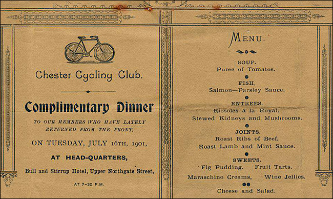 chester cycling club event 1901