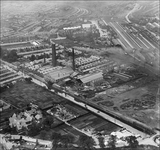 aerial photo of leadworks