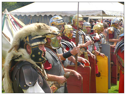 romans at the amphitheatre