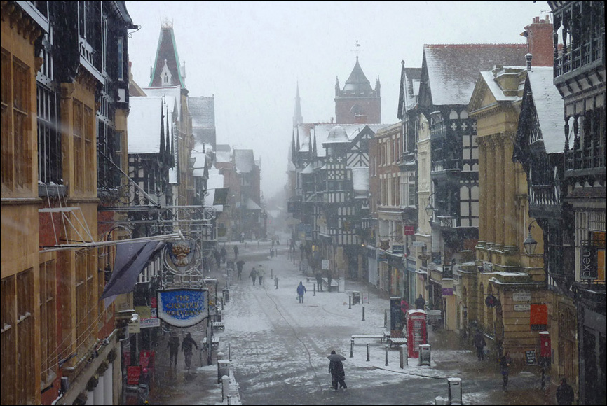 eastgate street in the snow