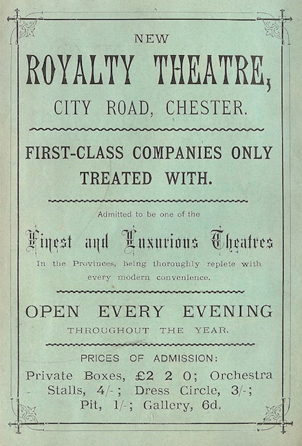 royalty theatre advert