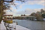 bandstand and river dee
