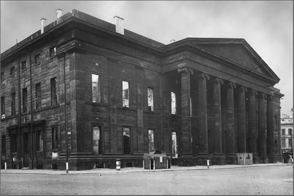 front view of the customs house