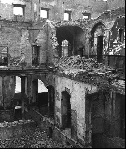 gutted interior of the customs house