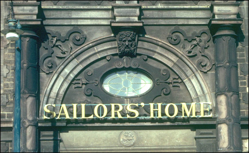 detail of entrance to sailors home