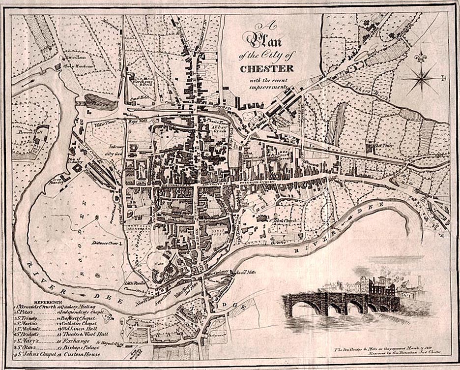 batenham's map of chester