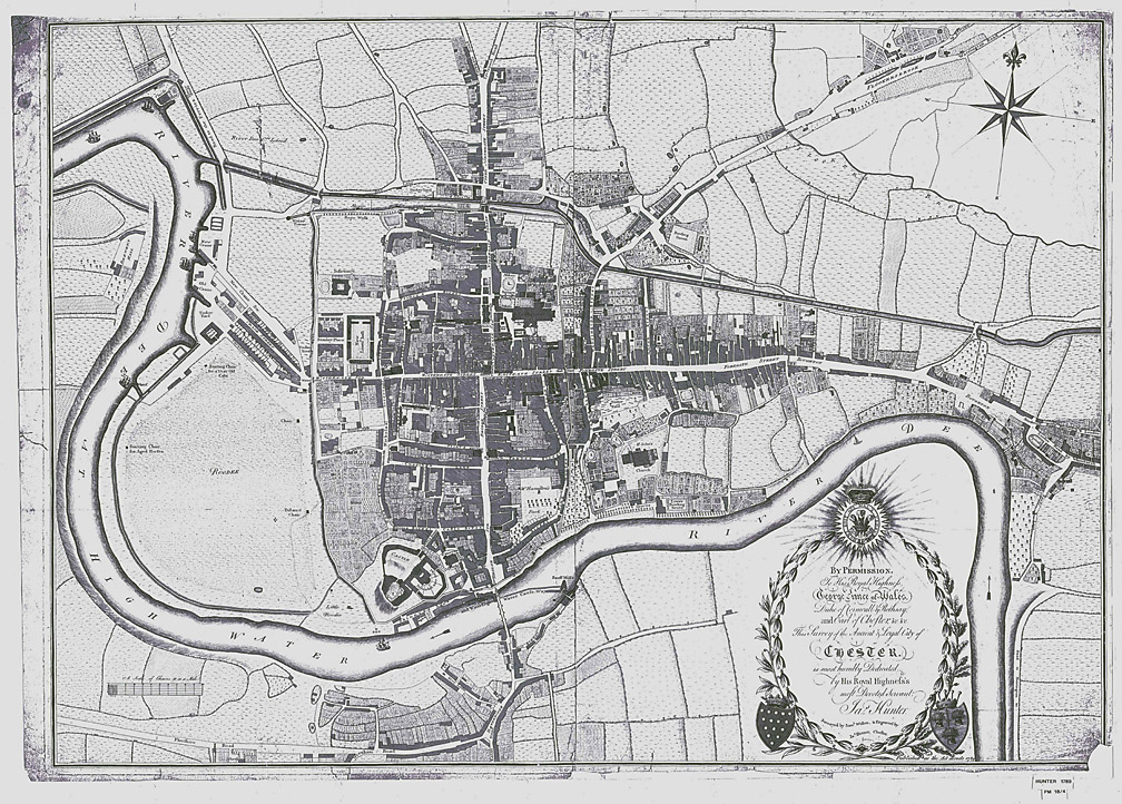 hunter's map of chester 1789