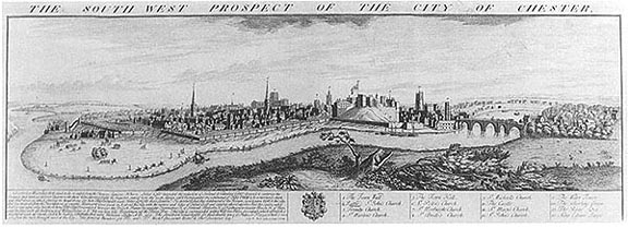 general view of Chester  in1728